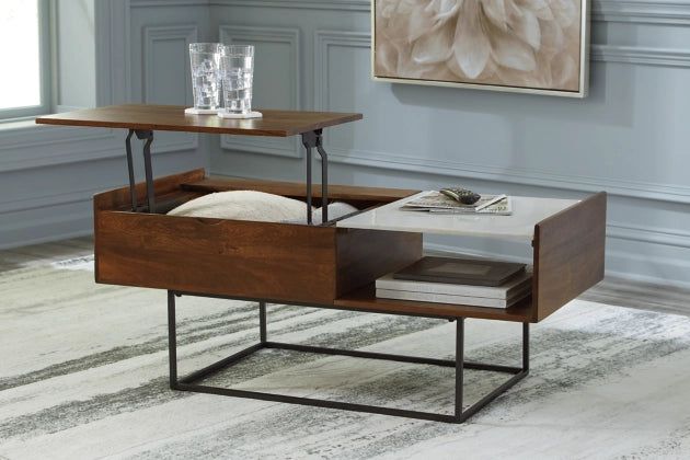 Rusitori Lift-Top Coffee Table - Furniture Story