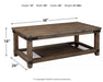 Danell Ridge Coffee Table - Furniture Story